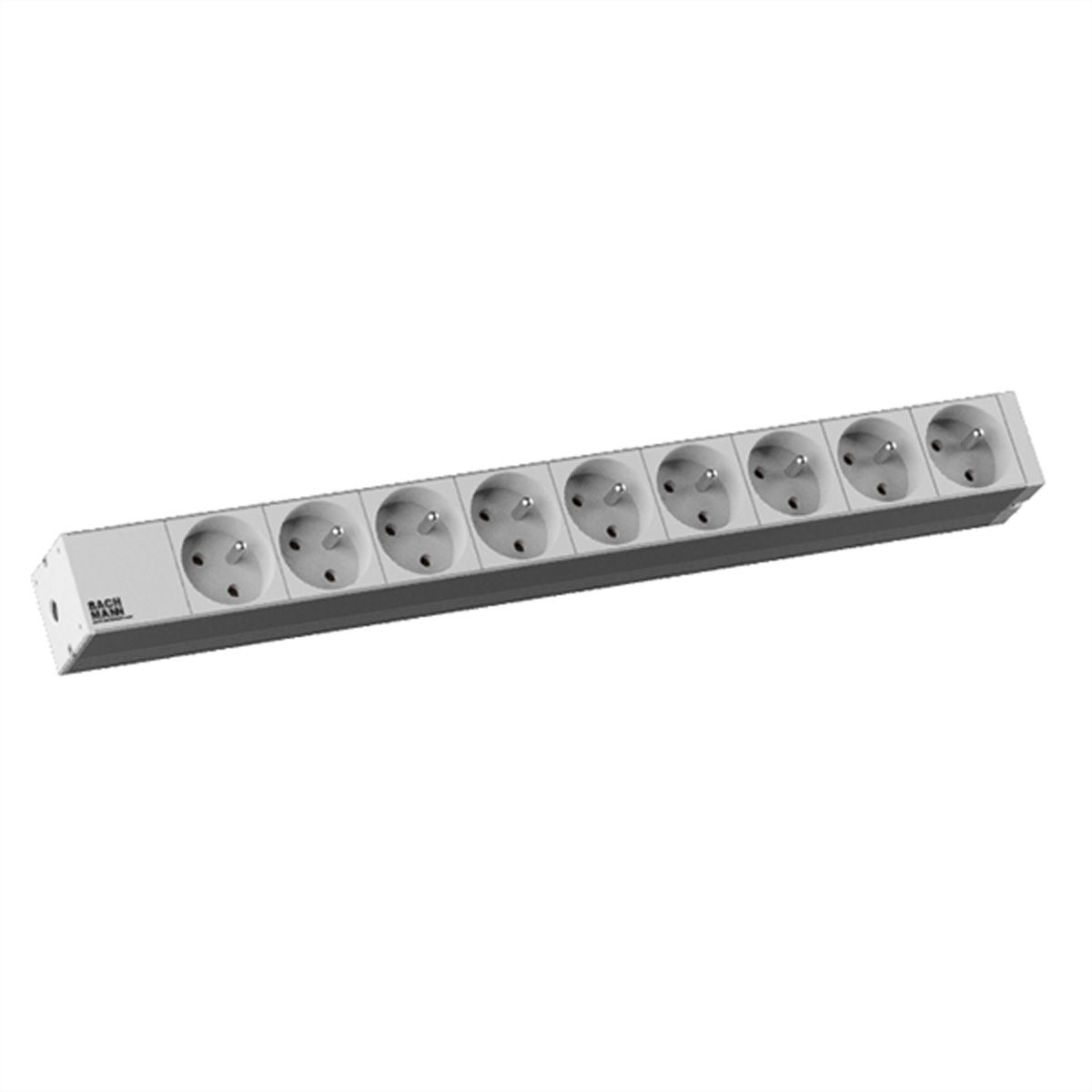BACHMANN 19"-Steckdosenleiste 1HE 9xUTE, 2 m