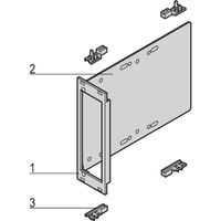 SCHROFF Laufwerkkassette mit U-Frontprofil geschirmt 1 x 3 1/2", 3 HE vertikal - LAUFWERKSKAS.3HE 8TE 3,5"