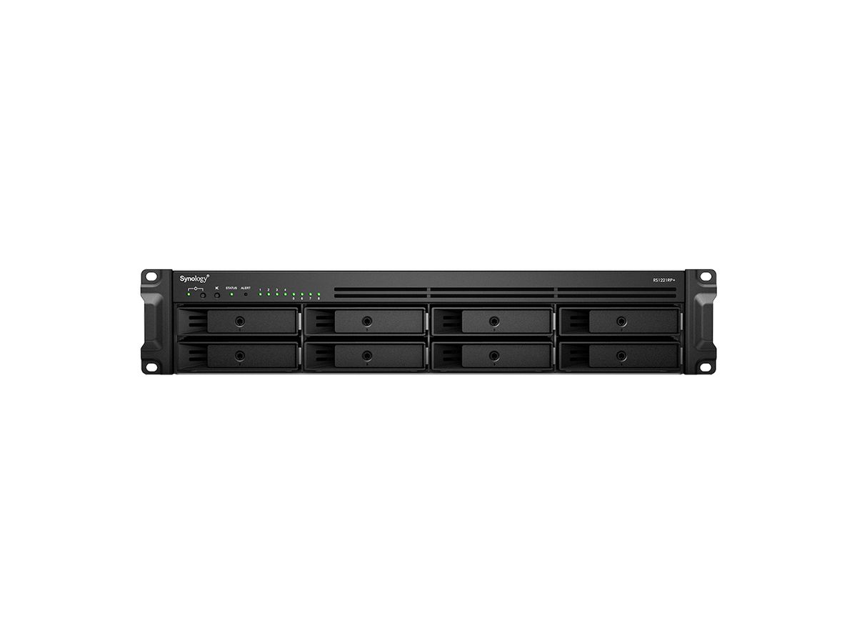 Synology RackStation RS1221RP+ NAS & Speicherserver Rack (2U) Eingebauter Ethernet-Anschluss Schwarz V1500B