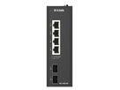 D-Link DIS-100G-06 6-Port Gigabit Switch Industrial Unmanaged 4x Rj45 + 2x SFP