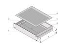 SCHROFF 19"-Kompletteinschub aus Aluminium, Deck- und Bodenblech perforiert - MULTIPAC PRO 1HE 280T DBLPER