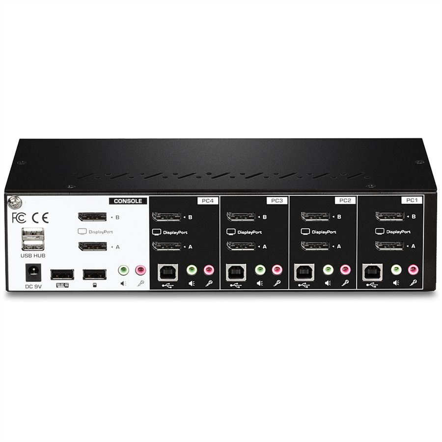 TRENDnet TK-440DP 4-Port Dual Monitor Display Port KVM Switch