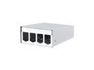 METZ CONNECT Modul AP-Gehäuse 4 Port reinweiß RAL9010