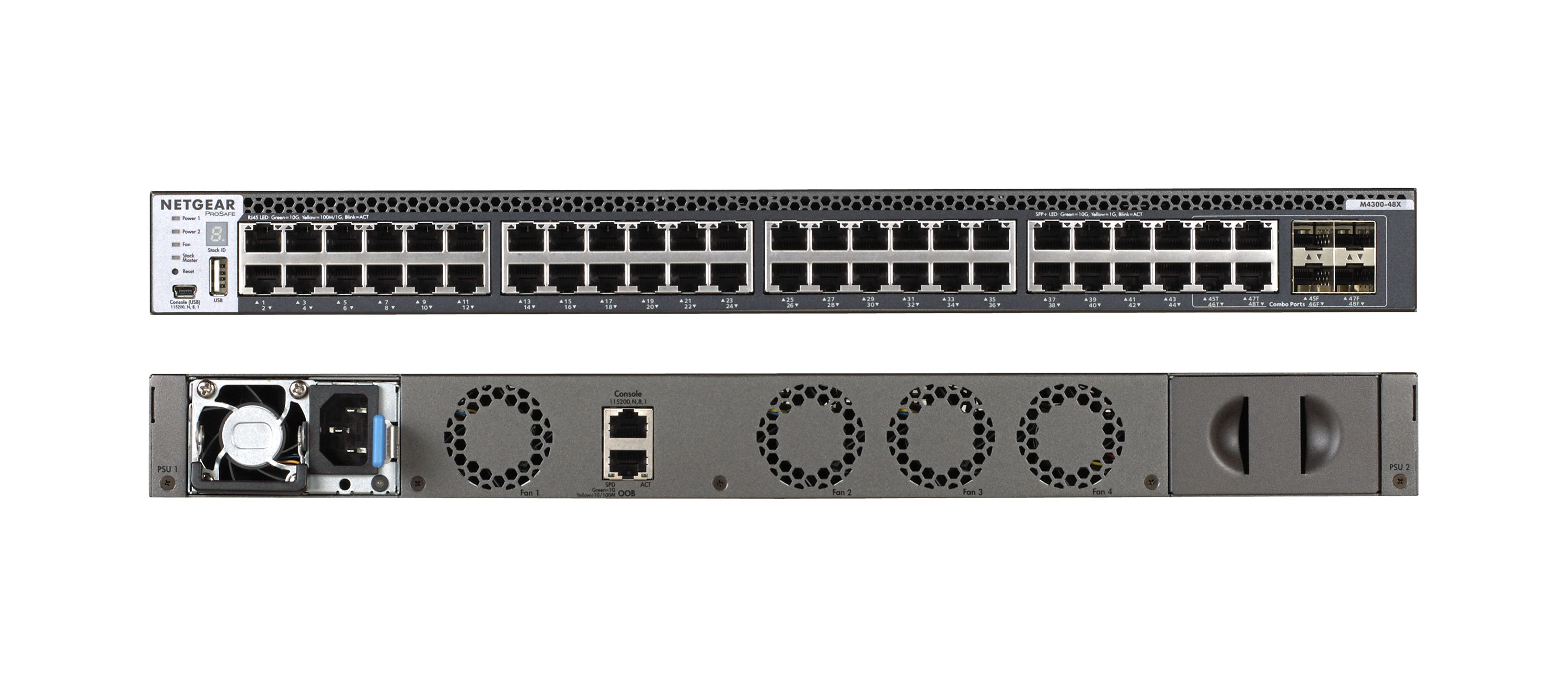 NETGEAR M4300-48X/US/EME Managed 10G Ethernet (100/1000/10000) 1U Grau