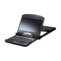 ATEN CL3884NW 4-Port Multi-View Dual Rail WideSceen LCD KVM, UK-Layout