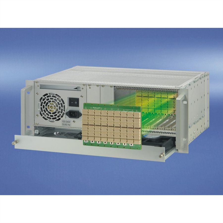 SCHROFF 4 HE, 9 Slot, mit Rear I/O und ATX-Netzgerät - CPCI SERIAL 9SL 4HE REAR I/O