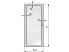 SCHROFF Acrylglastür - TUER VERGL. ACRYL 47HE 600B