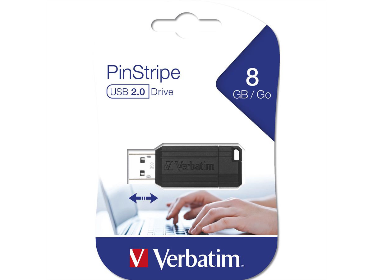 VERBATIM Store 'n' Go PinStripe USB 2.0, 8GB