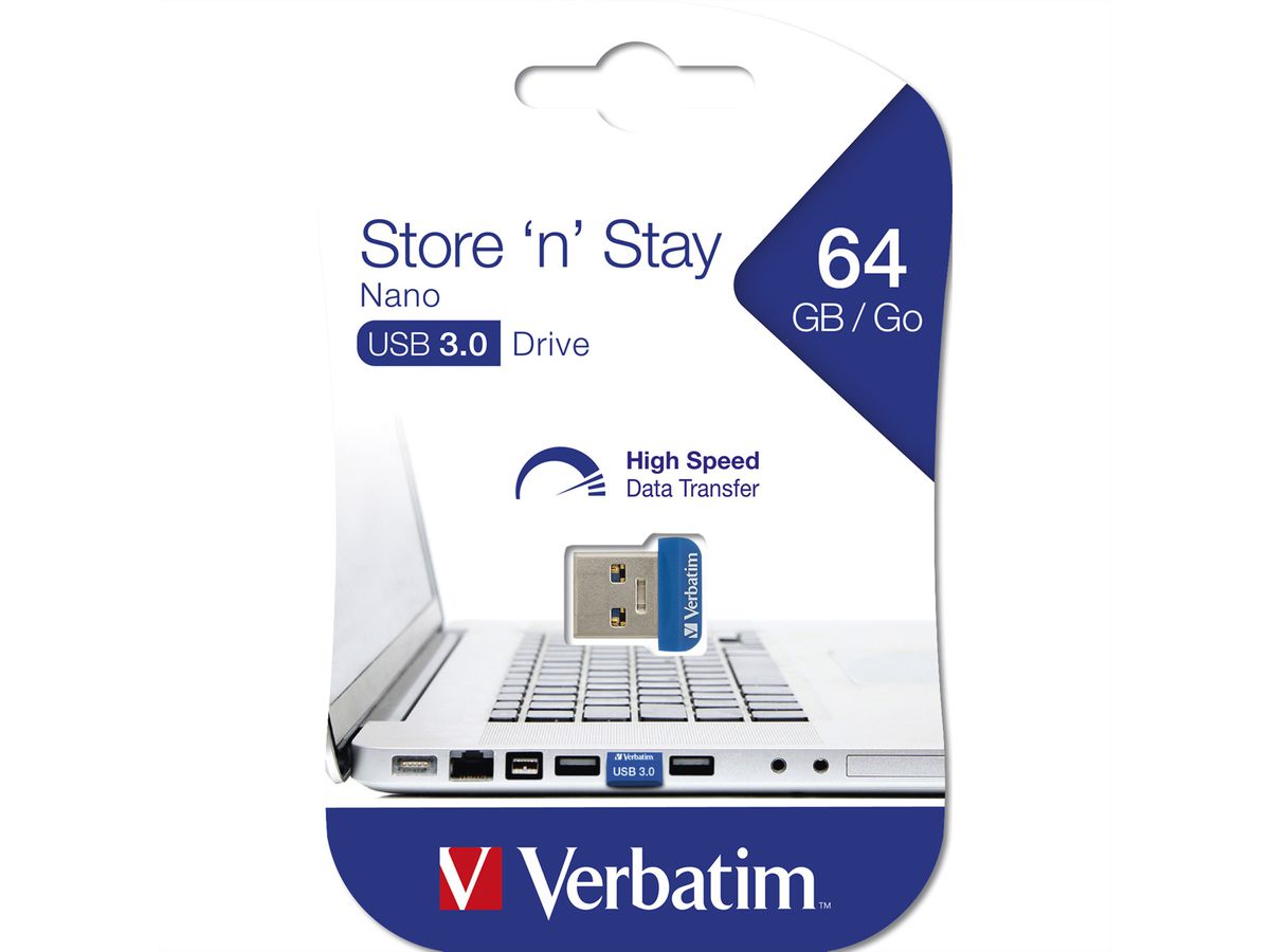 VERBATIM Store 'n' Stay Nano USB 3.0, 64GB