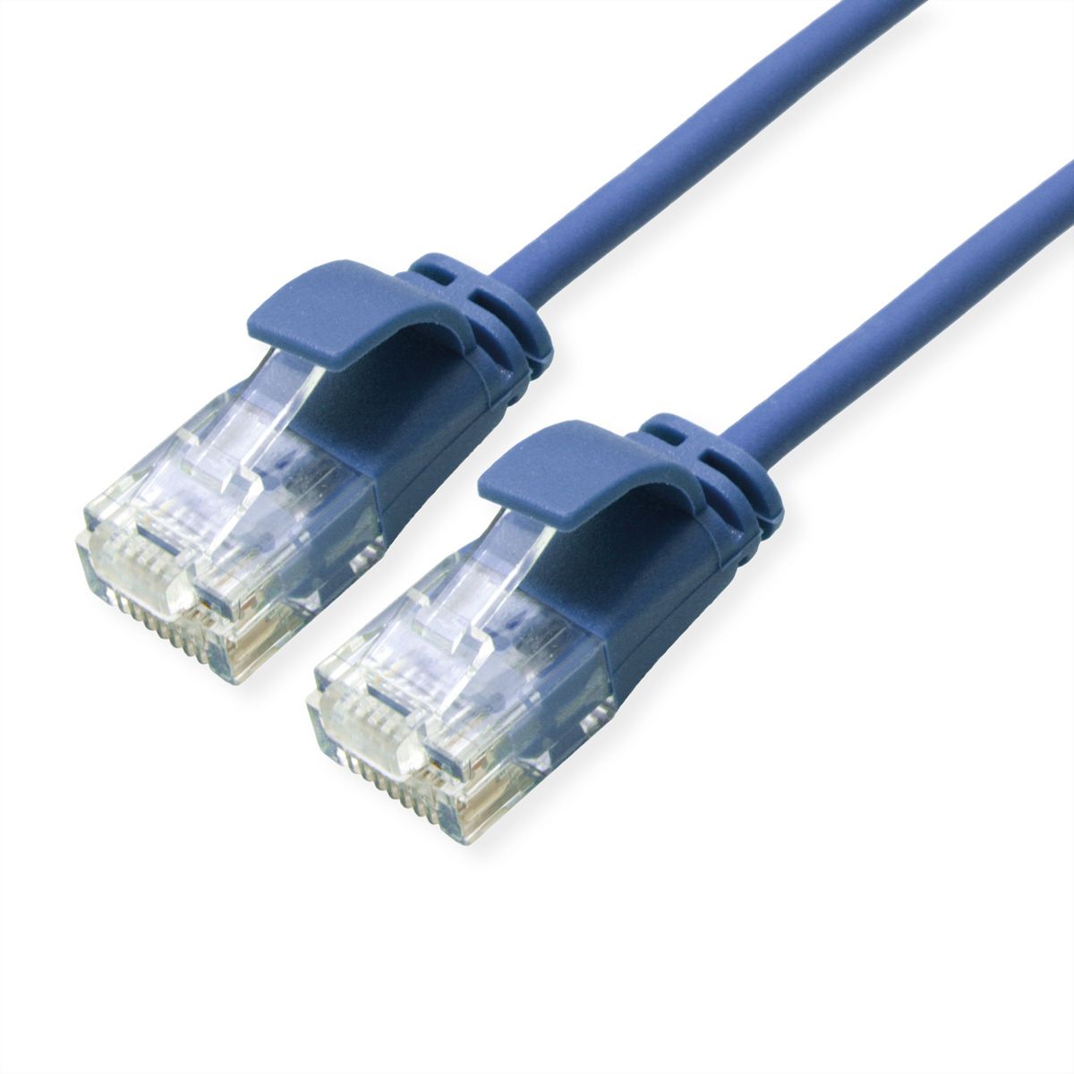 ROLINE UTP DataCenter Patchkabel Cat.6A (Class EA), LSOH, slim, blau, 2 m