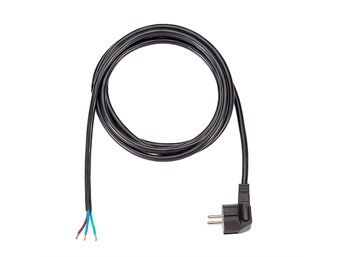 BACHMANN Zuleitung H05VV-F 3G1,5 5m, schwarz, Unverpackt