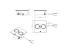 BACHMANN TWIST 2 1xCEE7/3 1xUSB A/C 22W 2,0m AEH RAL9005 30GE eckig