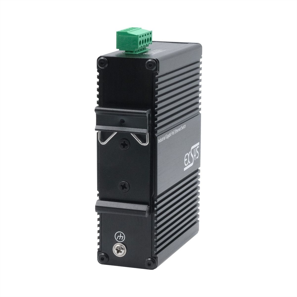 EXSYS EX-62030MPOE Mini 5-Port Industrial Gigabit PoE+ Switch, Web-Managed