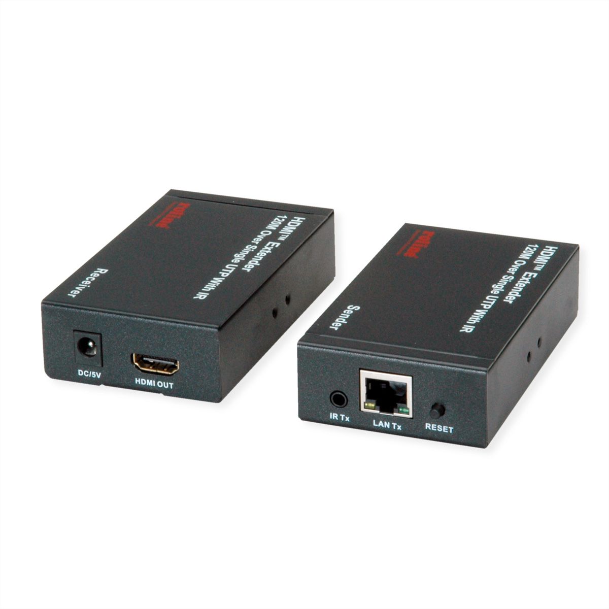 ROLINE HDMI Verlängerung, über IP, 1080P, 120m, mit IR