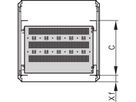 SCHROFF 19''-Fachboden stationär - 19"FACHB.STAT. 500T RAL7021