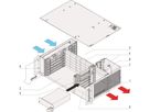 SCHROFF 3 HE, 6 Slot, mit Rear I/O, für 19"-Netzgerät - BGTR 3HE 275T 6SL CPCI 19"
