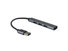 STANDARD USB 2.0 Hub, 1x A, 4x A Ports, (3x USB 2.0 +1x USB 3.2 Gen1)