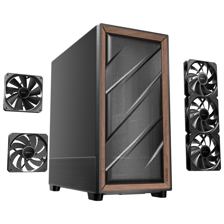 ANTEC Flux SE ATX Midi Tower PC Gehäuse, schwarz