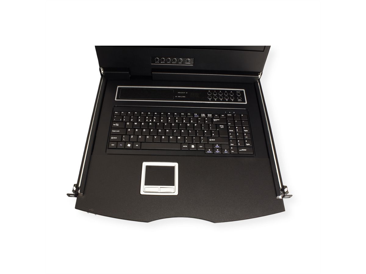 VALUE 19"-KVM-Switch, 8-Port, 48 cm (19") TFT (16:9), VGA, USB, UK-Layout