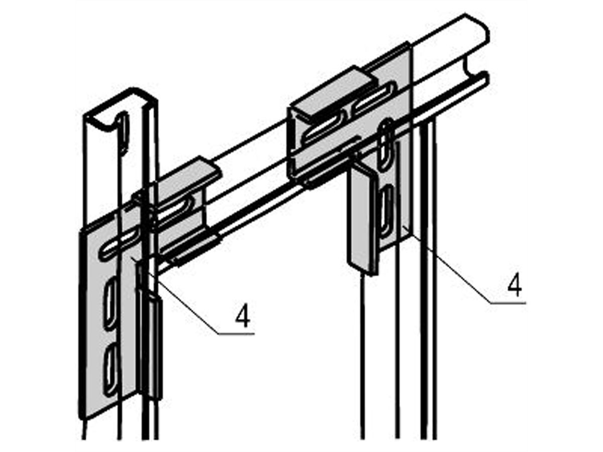 SCHROFF L-Winkel - L-WINKEL FUER C-PROFIL