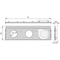 SCHROFF Radiallüftereinheit für ratiopacPRO air - LUEFTERWANNE 42TE 220T KPL.