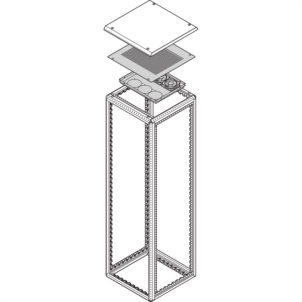 SCHROFF ABDECKUNG OBEN 800B 1100T BELU.SMART ECO