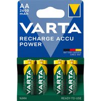 VARTA NiMH Akku Mignon, AA, HR06, 4er, 1,2V, 2600mAh, vorgeladen, sofort einsatzbereit