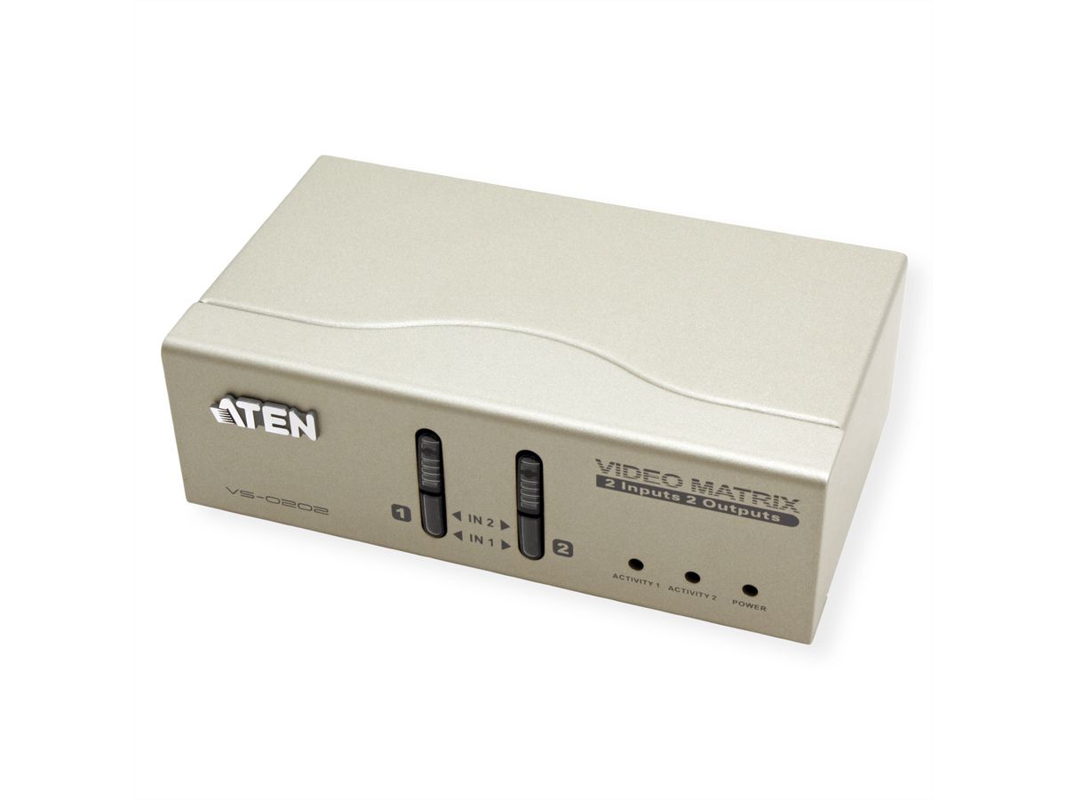 ATEN VS0202 2 x 2 VGA Audio/Video Matrix-Switch