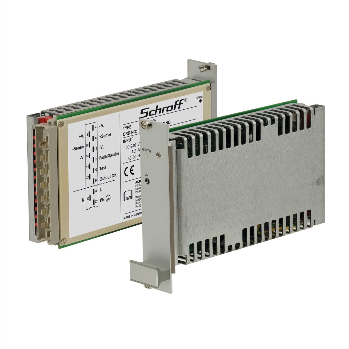 SCHROFF NETZGER. MAX50-105 3HE 6TE