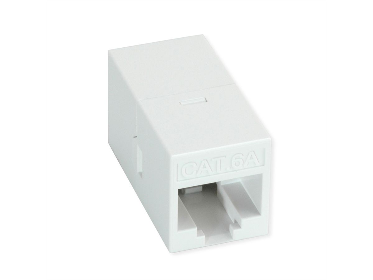 ROLINE RJ-45 Kupplung ungeschirmt, Cat.6A (Class EA), weiß