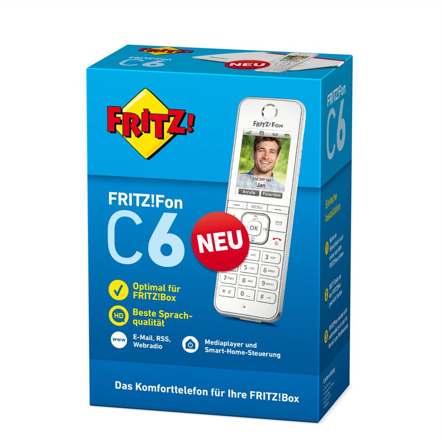 AVM FRITZ!Fon C6 DECT Telefon White