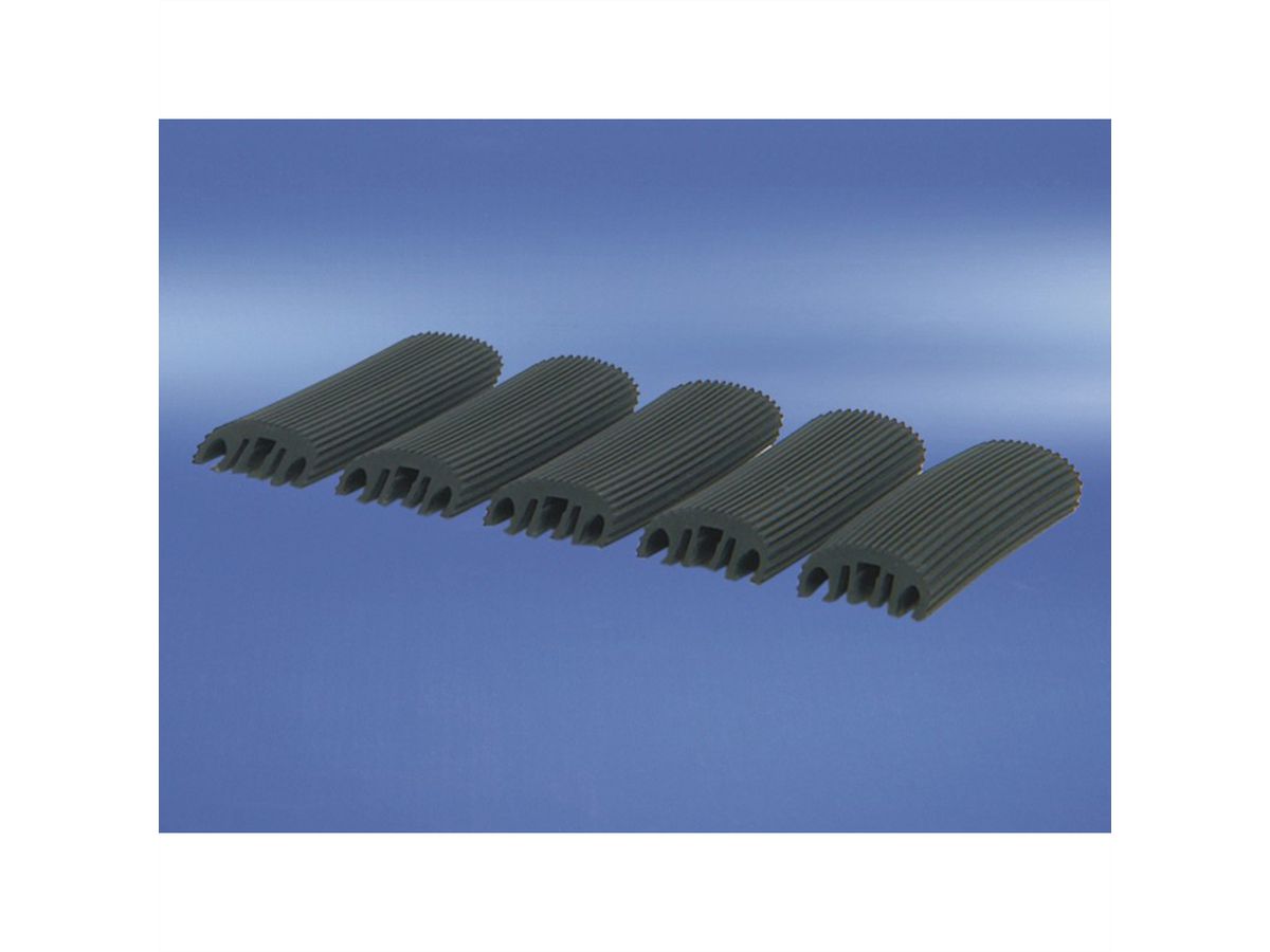 SCHROFF Gummiauflage für Doppel-Stahlkabelöse - GUMMI AUFLAGE SET(110MM)5STK