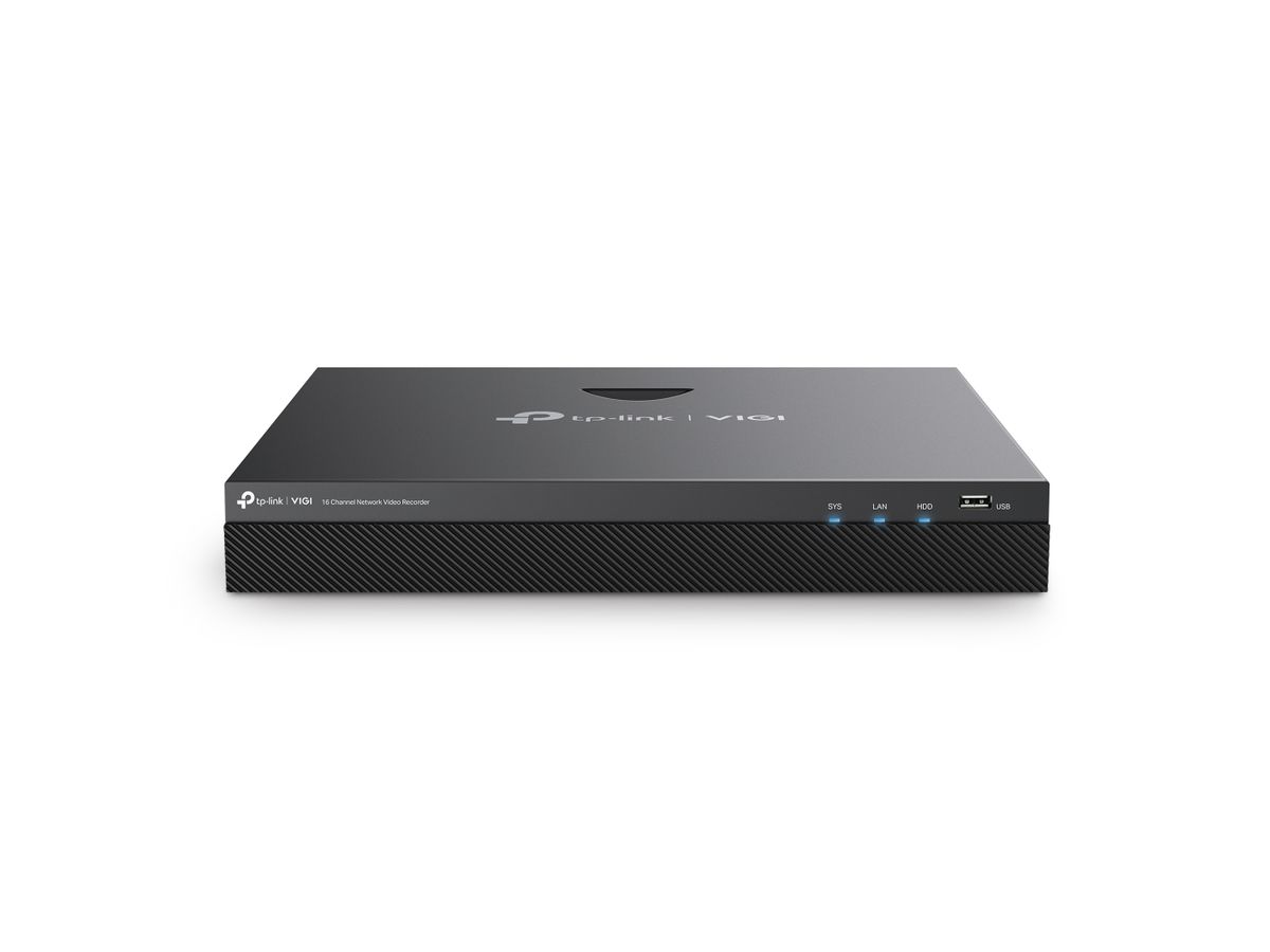 TP-Link VIGI NVR2016H Netzwerk-Videorekorder (NVR) Schwarz