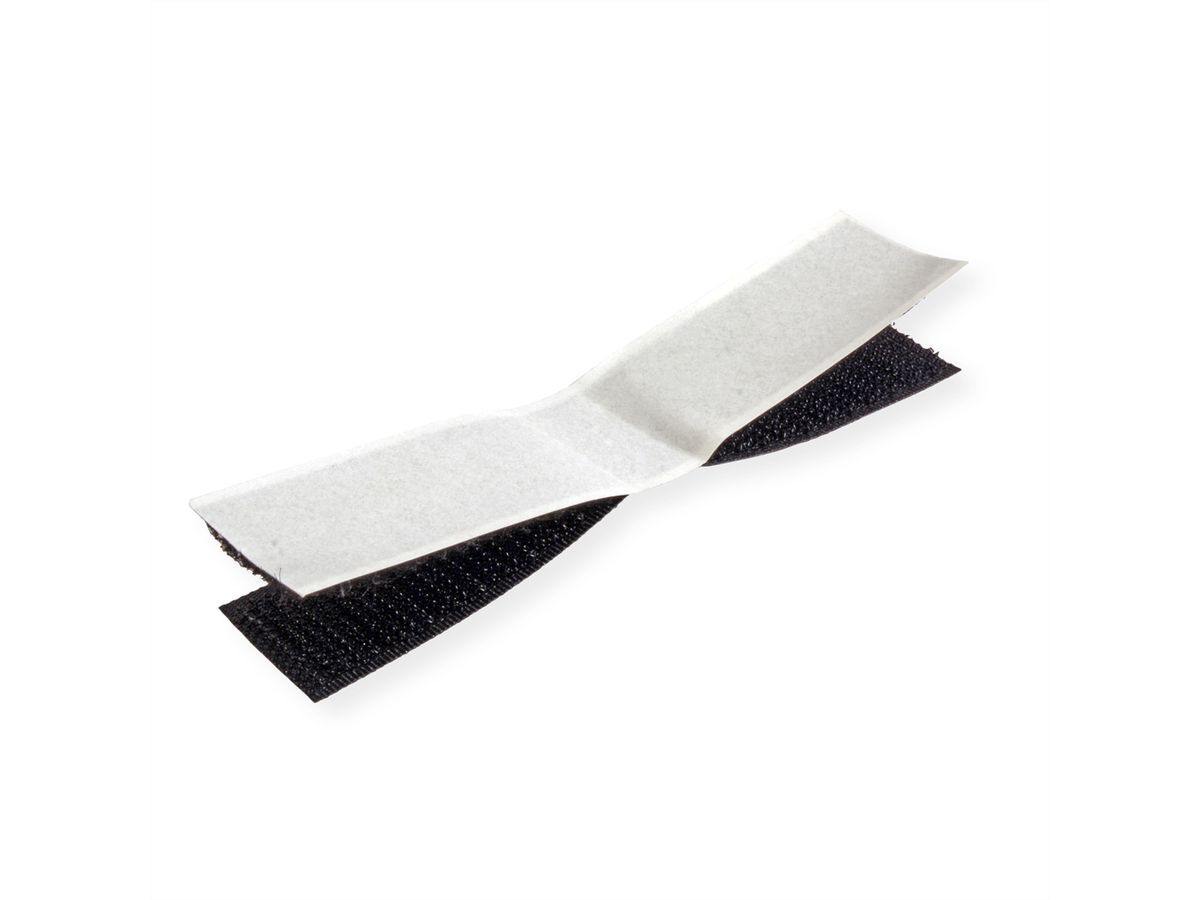 VELCRO® ONE-WRAP® Kabelflachverleger schwarz, doppelt, 20 x 100 mm