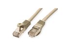 VALUE S/FTP-Kabel Kat.7, mit RJ-45 Steckern (500 MHz / Class EA), grau, 5 m