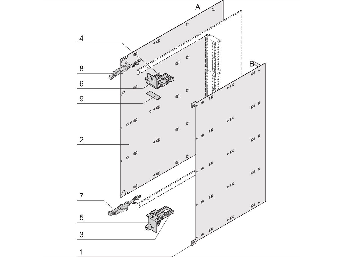 SCHROFF Carrier-Mechanik für Compact- und Full-size-AdvancedMC-Module - CARRIER ASSEMBLY