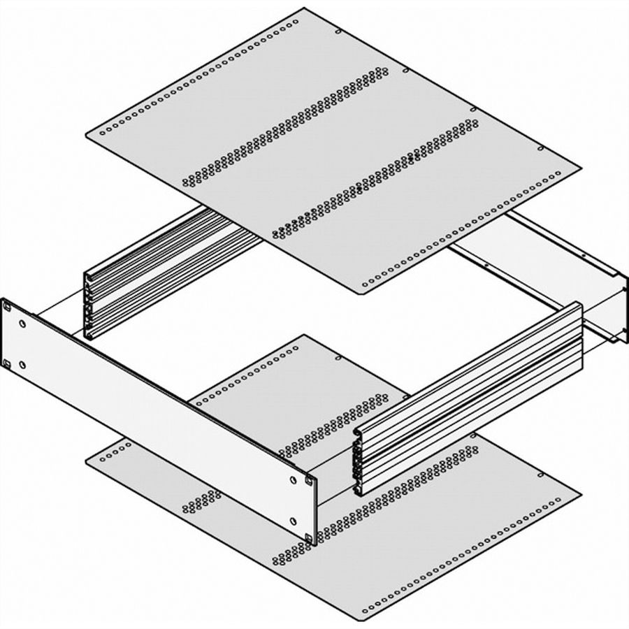 SCHROFF Abdeckbleche - ABDECKBLECH FUER KARTEN 340T
