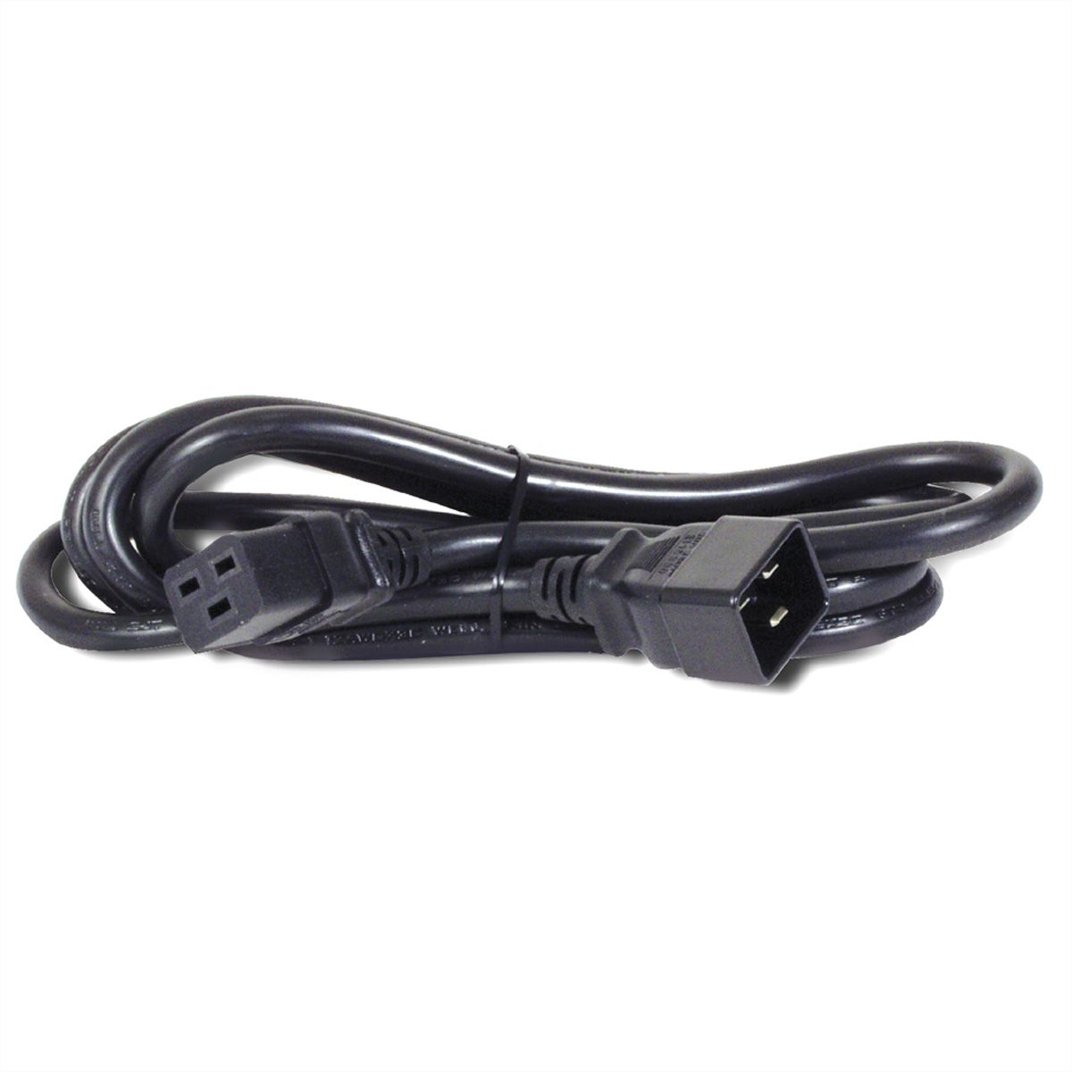 ROLINE Netzkabel Stecker C20 - Buchse C19, schwarz, 2 m