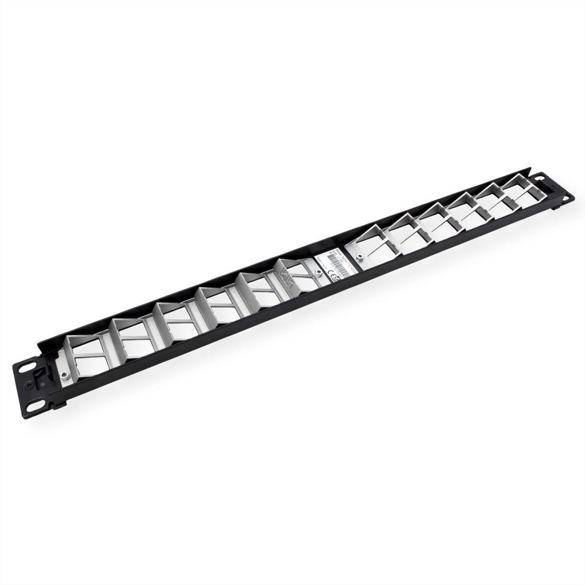 TRENDnet TC-KP24SA 24 Port Patch Panel, für Keystones, gewinkelt 1U
