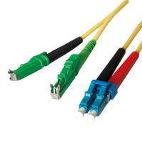 LEONI LWL-Kabel duplex 9/125µm, R&M E2000 / Suhner LC, 10 m