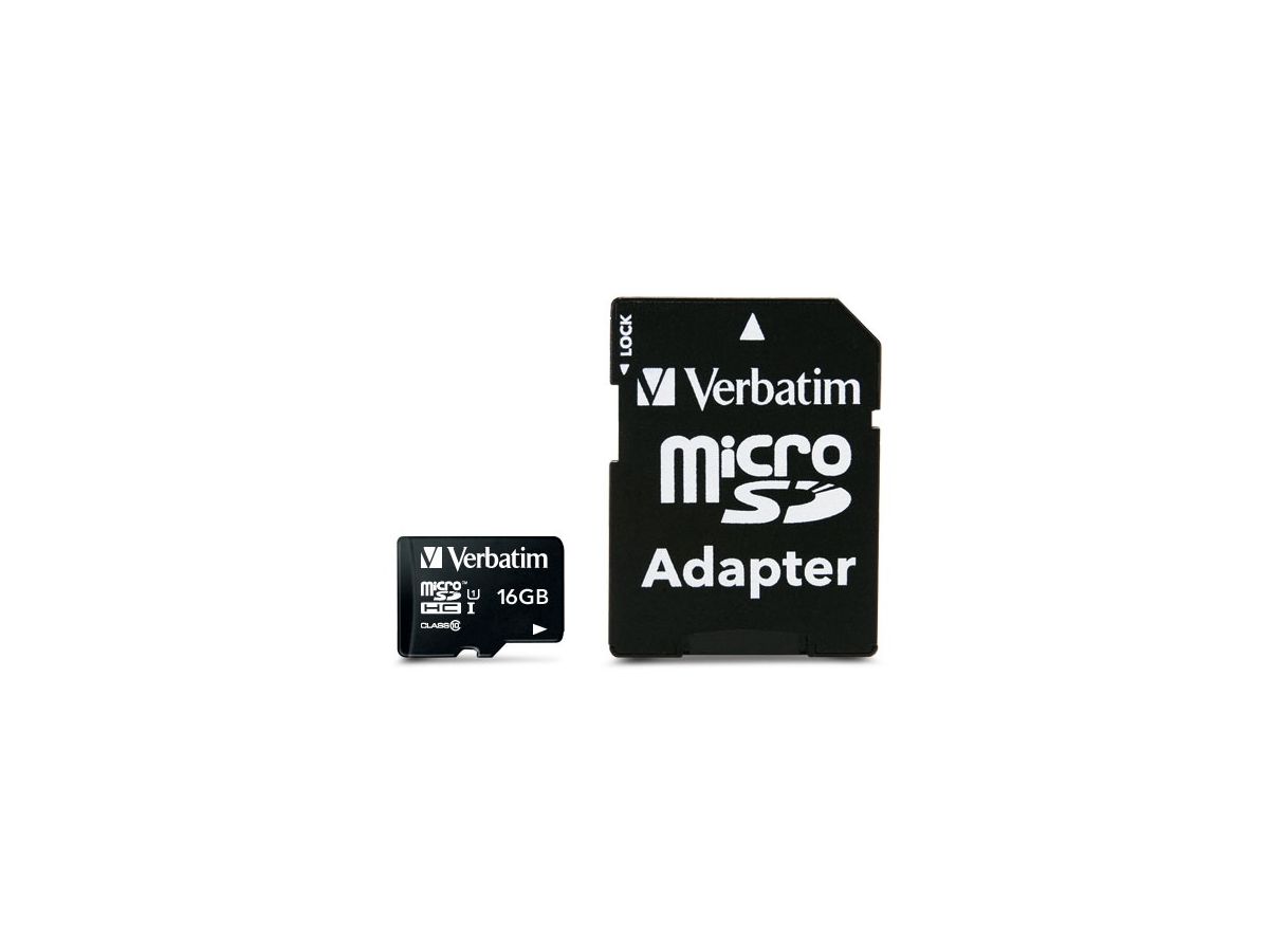 Verbatim Premium Speicherkarte 16 GB MicroSDHC Klasse 10