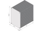 SCHROFF TUBUS 100X60 160T SCHWARZ