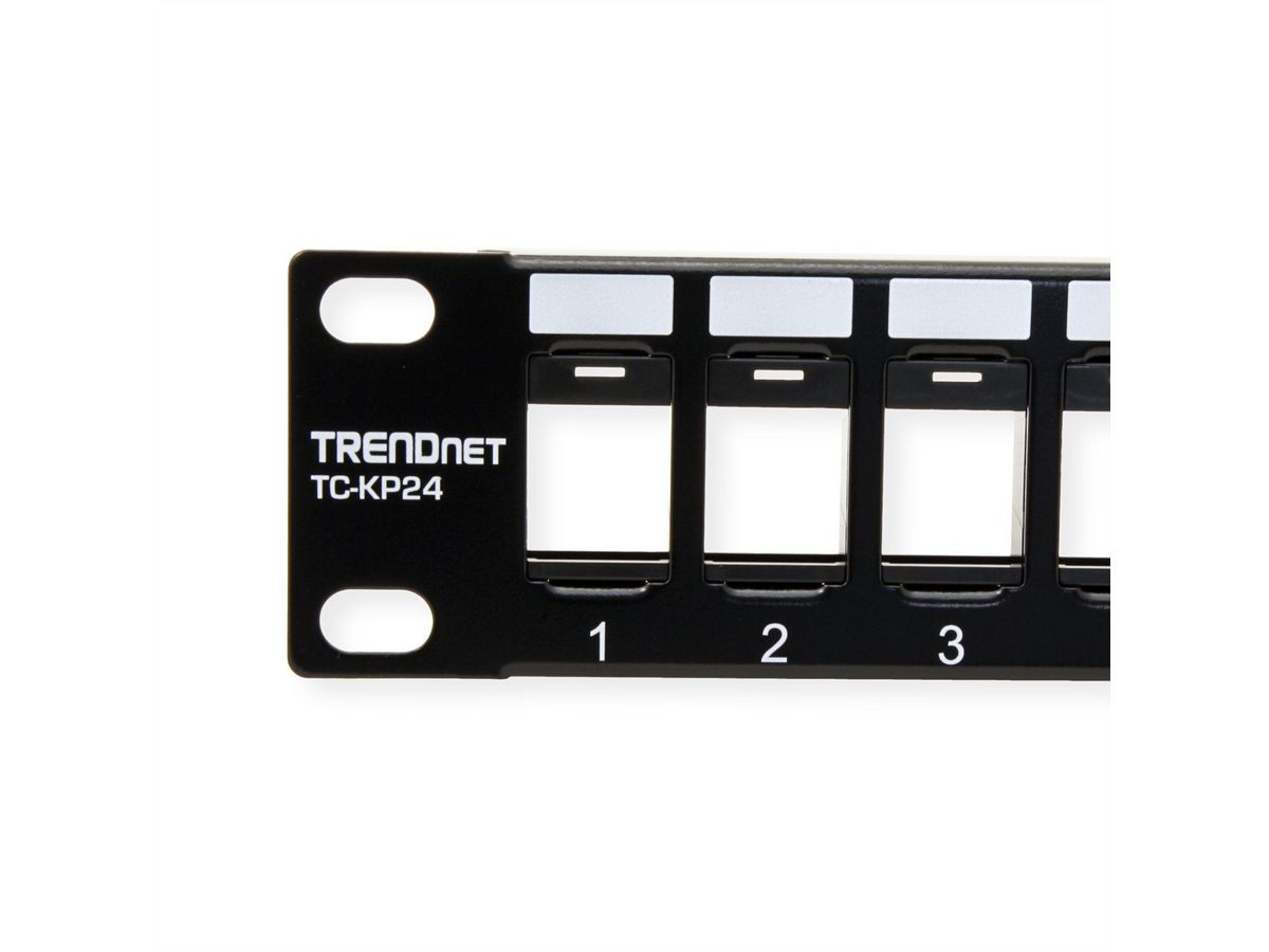 TRENDnet TC-KP24 Patch Panel, 24-Port Blank Keystone 1U