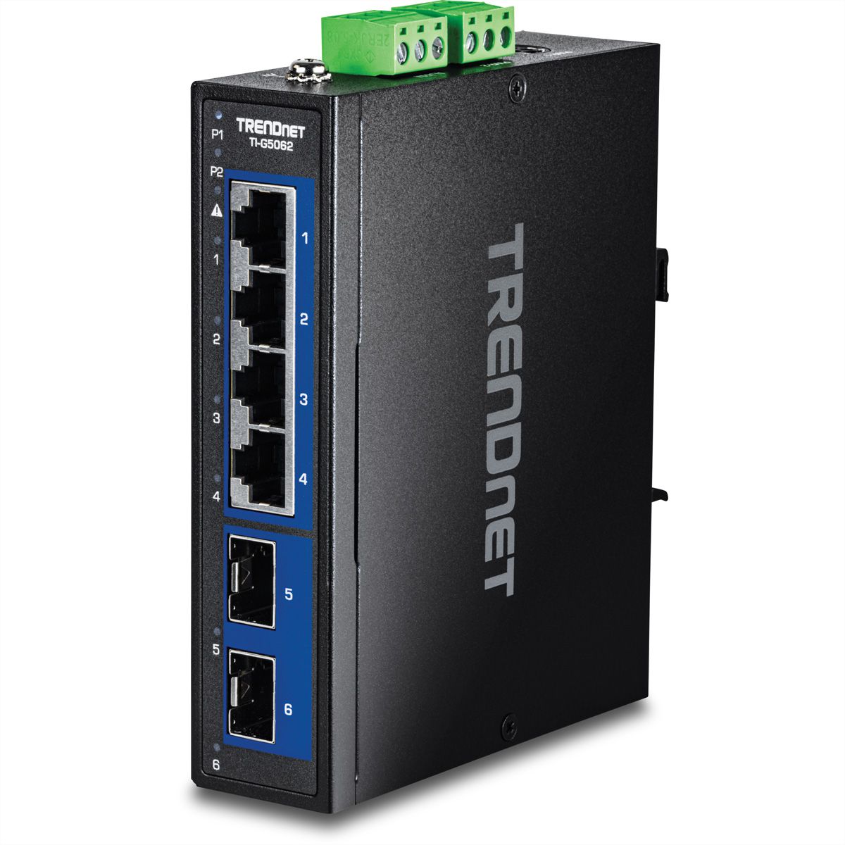 TRENDnet TI-G5062 Industrial DIN-Rail Switch 6-Port 2.5G mit 10G SFP+ Ports