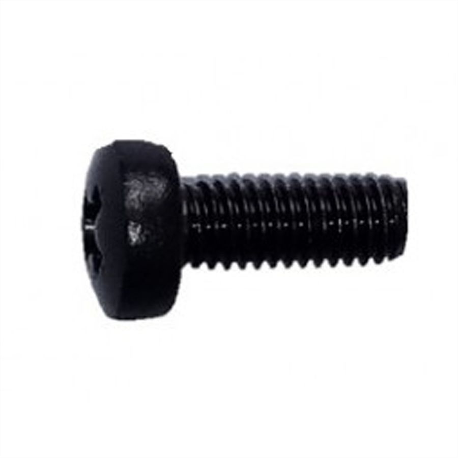 SCHROFF Linsenschraube M6, verzinkt, schwarz - LINSENSCHRAUBE M6X16 100ST