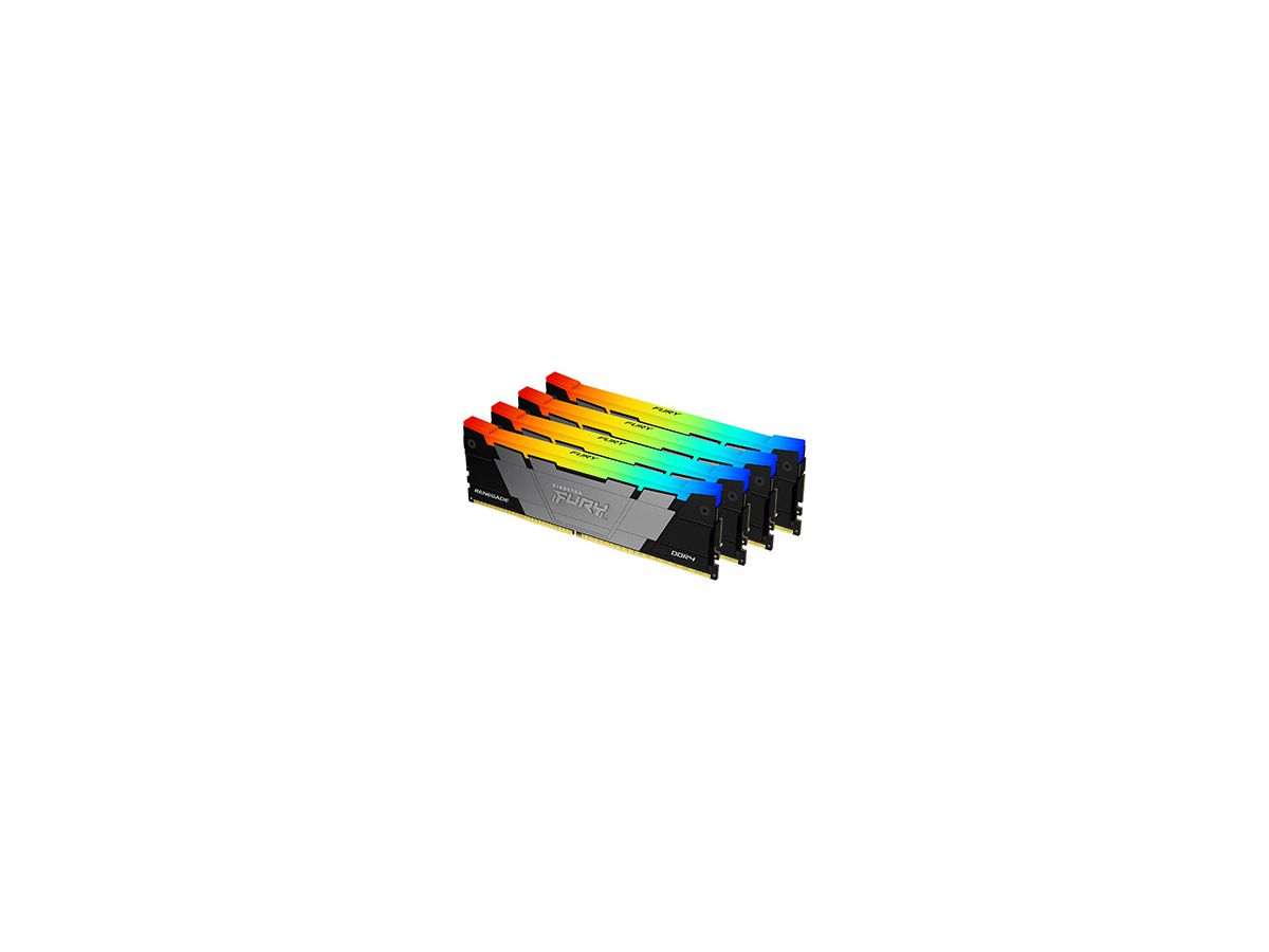 Kingston Technology FURY 128GB 3200MT/s DDR4 CL16 DIMM (4er-Kit) Renegade RGB