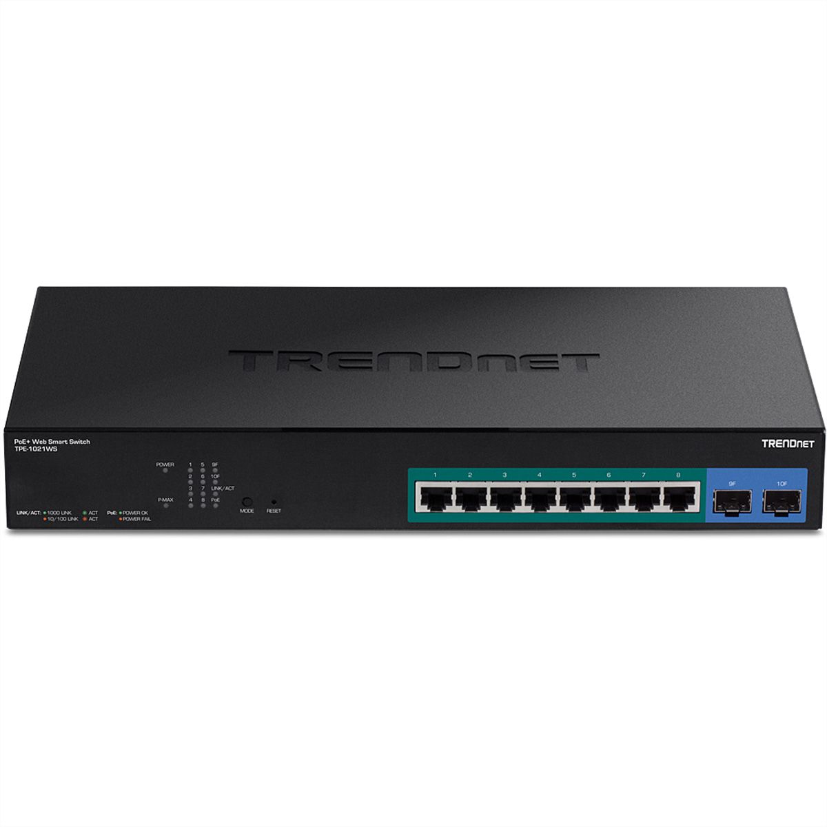 TRENDnet TPE-1021WS 10-Port PoE+ Gigabit Web Smart Switch