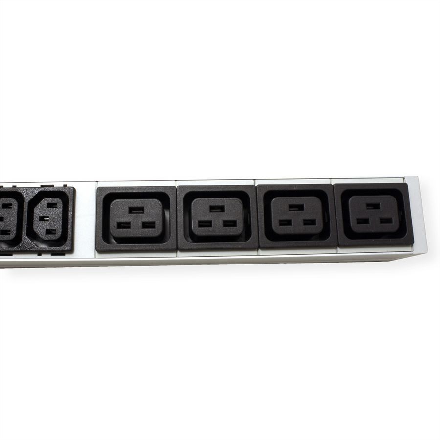 BACHMANN BN0500 19" PDU 1HE 16xC13 4xC19, Leistungsmessung, Anschluss CEE 16A, blau
