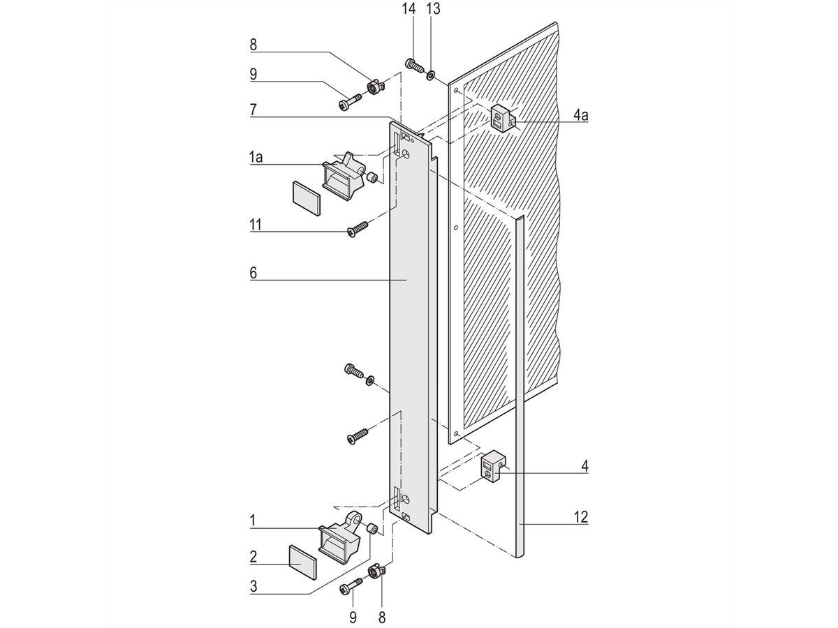 SCHROFF Steckbaugruppen mit Aushebegriff in Trapezform - Frontplatte, U-Profil, geschirmt - STECKBAUGR.HF TR-GR 6HE 4TE