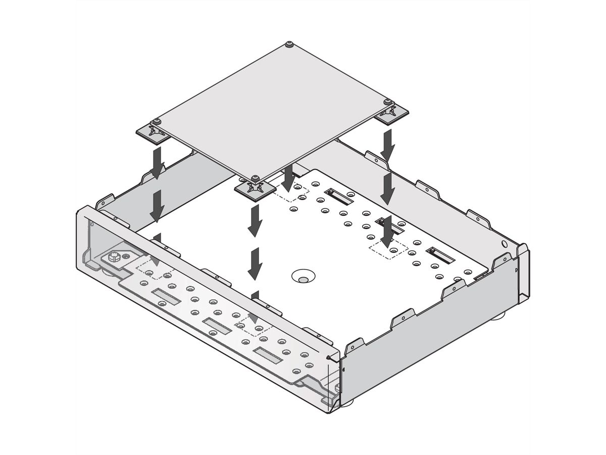 SCHROFF KLEBESOCKEL M2,5 L9,0 10ST